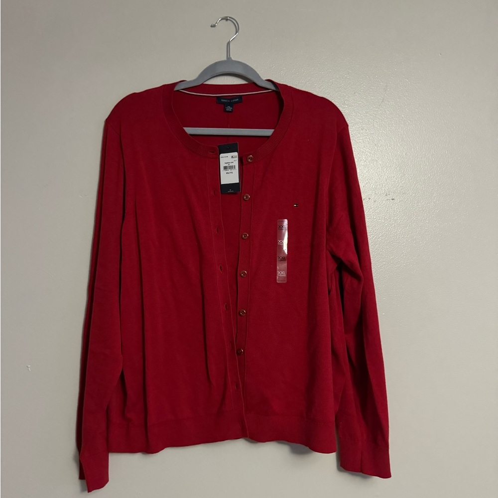 Tommy Hilfiger Red Cardigan
